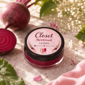 closet beetroot lip balm into kb